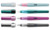Füllhalter (Patronenfüllsystem) Pelikan Füller Pelikano Struktur für Rechtshänder, Feder M, farbig sortiert , M, sortiert, Display mit 12 Schreibgeräten
