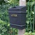 GFC Post Mountable Open Top Litter Bin - 35 Litre Capacity-Smooth Finish painted in Green