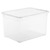 Contenitore Rotho Clear Box in PPL impilabile trasparente - 46 L 55x37,5x31,5 cm - F707808