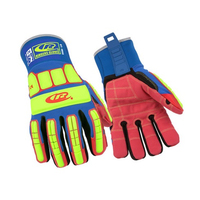 Ansell Ringers Gloves R259B Gr. 8 Vernähter Schnittschutz mit Aufprallschutz rot