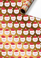 STEWO Geschenkpapier Claus 2528523380 gold 70x200cm