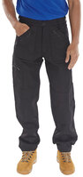 ACTION WORK TROUSERS BLACK 36