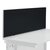 Jemini Straight Mounted Desk Screen 1400x400mm Black with White Trim KF90502