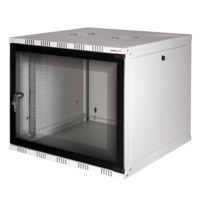 19" SOHO Wandschrank, 12HE 540 x 400 mm, unmontiert, grau, LogiLink® [W12A40G]