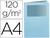 Subcarpeta Cartulina Q-Connect Din A4 Azul con Ventana Transparente 120 Gr