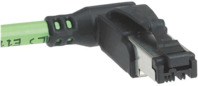 Systemkabel, RJ11/RJ14-Stecker, abgewinkelt auf offenes Ende, Cat 5, PUR, 0.5 m,