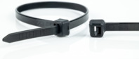 Kabelbinder, Polyamid, (L x B) 370 x 3.6 mm, Bündel-Ø 102 mm, schwarz, UV-bestän