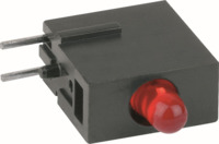 LED-Signalleuchte, rot, 4 mcd, RM 2.54 mm, LED Anzahl: 1