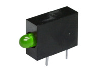 LED-Signalleuchte, grün, 3 mcd, RM 5.08 mm, LED Anzahl: 1