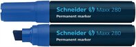 Alkoholos marker, 4-12 mm, vágott, SCHNEIDER "Maxx 280", kék