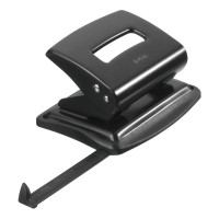 Locher (Büro) Bürolocher 2,0mm schwarz metall mit Anschlagschiene