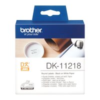 Etichette Adesive Brother DK-11218 - 24 mm (Bianco Conf. 1000)