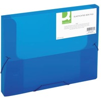Heftbox, A4, 25mm, transluzent blau Q-CONNECT KF02307