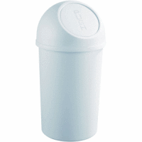 Abfallbehälter 25l Kunststoff mit Push-Deckel lichtgrau