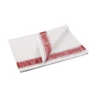 Vogue Glass Cloth in Red Made of Linen Union Sold Singly 30 x 20"