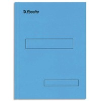 ESSELTE Boîte de 100 sous-dossiers 160g à 2 rabats Bleu Scor, pour dossiers armoire et tiroir