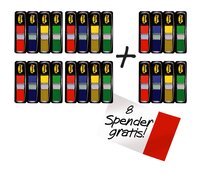 Post-it® Index Small 4+2: 4 x Spender mit 4 versch. Farben + 2 Gratis-Spender