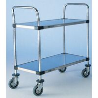 Metro high grade solid stainless steel shelf trolleys