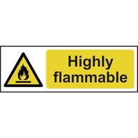 Highly flammable sign - 200 x 600