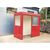 Gatehouses, kiosks and paystations - Waiting shelters/paystations - with windows - poppy red
