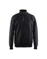 Sweatshirt mit Half-Zip 3369 schwarz