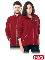 BLUZA Z POLARU OCHRONNA POLAR-HONEYDCXS CIEMNOCZERWONY 64