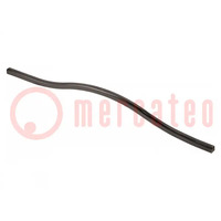 Holder; ZnAL; black chrome; H: 26mm; L: 210mm; W: 7.8mm; VITO; handle