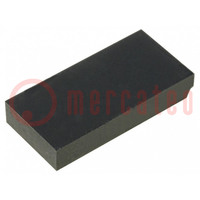 Self-adhesive foot; H: 3.5mm; black; rubber; W: 20mm; L: 10mm