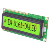 Wyświetlacz: LCD; alfanumeryczny; 14x1; 80x36mm; Znak: 6,56mm; 5VDC