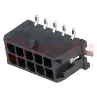 Contact; kabel-plaat; mannelijk; Micro-Fit 3.0; 3mm; PIN: 10; SMT