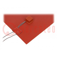 Heating mat; silicone; 400x290mm; 230V; 1000W; -30÷180°C; 2W/cm2
