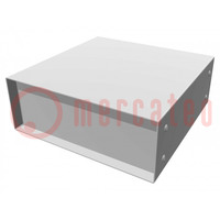Enclosure: with panel; 1458; X: 203mm; Y: 203mm; Z: 76mm; steel sheet
