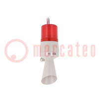 Signaller: lighting-sound; 24VDC; bulb; red; IP54; Ø86x233mm; S60AD