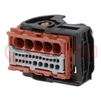 Connector: automotive; CMC; female; plug; for cable; black