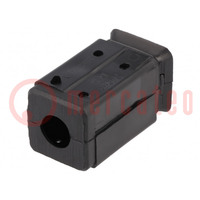 Mounting coupler; for profiles; W: 22mm; H: 42mm; Int.thread: M10