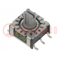 Encoding switch; HEX/BCD; Pos: 16; SMD; Rcont max: 80mΩ; P36
