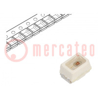 LED; SMD; Mini PLCC2; rouge; 900÷1400(typ)-2240mcd; 2,3x1,3x1,4mm