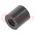 Spacer sleeve; cylindrical; polyamide; M4; L: 8mm; Øout: 8mm; black
