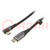 Kabel; USB 2.0; USB-C-stekker,Haakse USB C-stekker; 2m; zwart