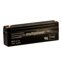 MULTIPOWER Standardtyp MP2.3-12 12V 2,3Ah AGM Versorgungsbatterie