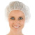 Kopfbedeckung Haube, Baretthaube, Bettina Haube weiß latexfrei,PP-Vliesstoff