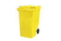 SARO 2 Rad Müllgroßbehälter 240 Liter -gelb-MGB240GE, Ansicht vorne