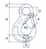 FS Hebetechnik Ösenlasthaken für AK D 13mm TK 5300kg
