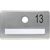 Produktbild zu SOLIDO névtábla kitekintő nélkül, ø 14 mm furattal, ezüst eloxált, gravír: 13