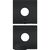 Produktbild zu SOLIDO Designcsomag Malmö Solo rozettás WC szögletes, Solo zárral, fekete
