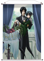 BLACK BUTLER WALLSCROLL SEBASTIAN & CIEL 60 X 90 CM SAKAMI MERCHANDISE