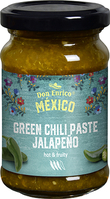 Green Chili Paste JALAPENO Hot & Fruity von Don Enrico, 100g