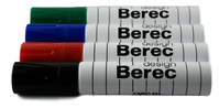 BEREC Jumbo-Boardmarker Marker 4 Stück(e) Schwarz, Blau, Grün, Rot