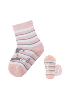 Sterntaler 8031888 Weiblich Crew-Socken Grau, Pink, Weiß 1 Paar(e)