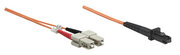 Intellinet 5m MTRJ/SC fibre optic cable MT-RJ Orange